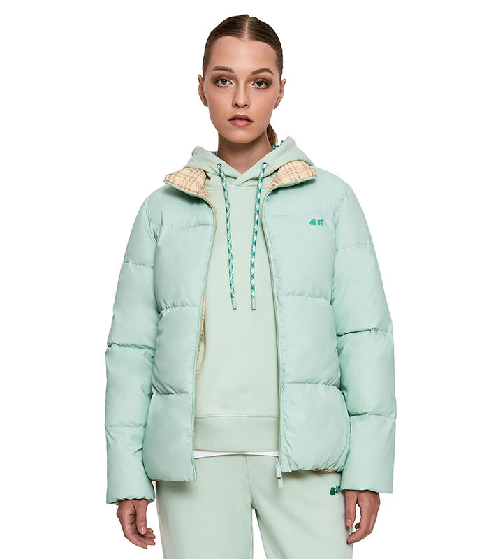 Reversible Puffer Jacket - Mint Green